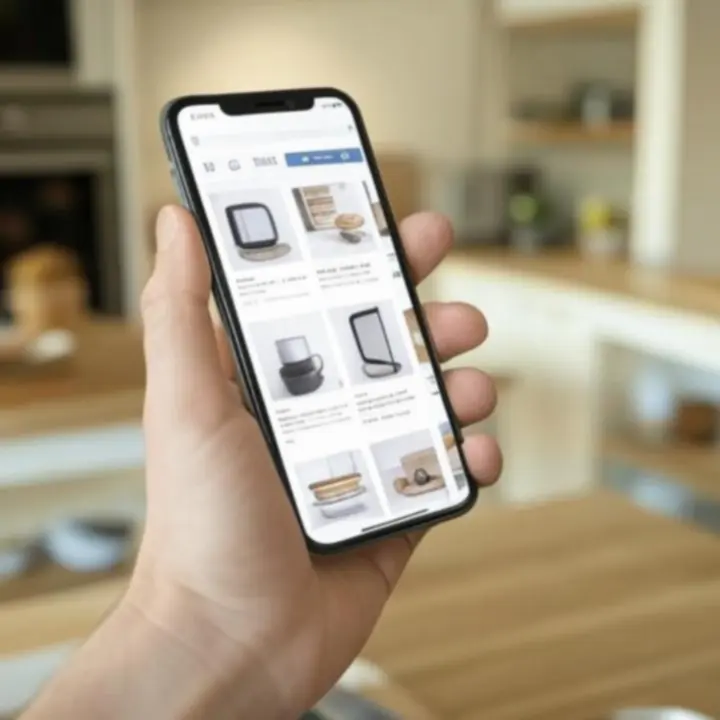 Widok sklepu Kitvorany na smartfonie prezentujący wygodne zakupy mobilne